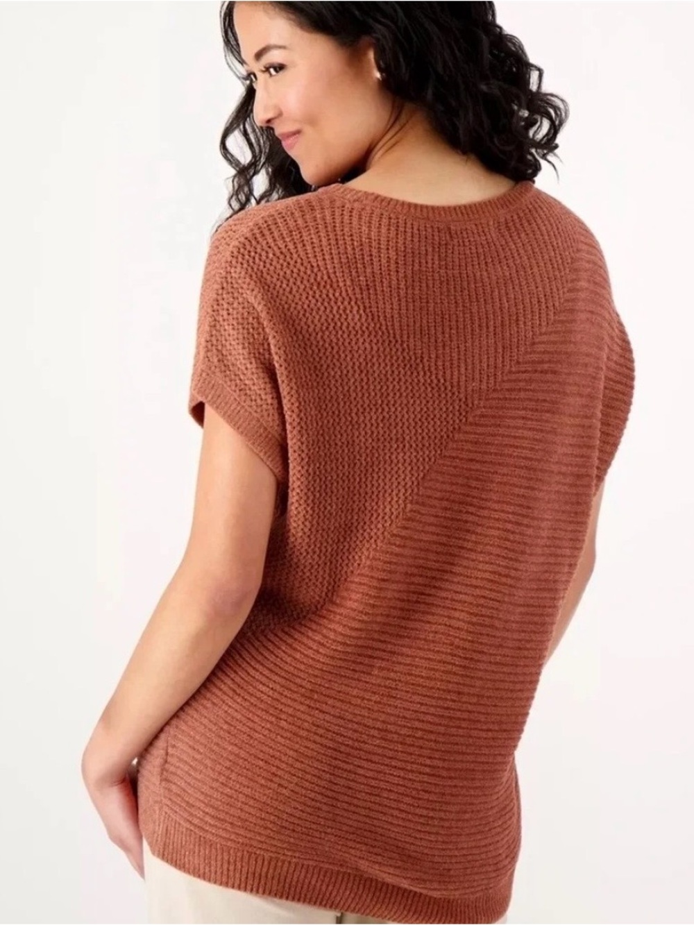Barefoot Dreams CozyChic Ultra Lite Mixed Stitch Dolman Pullover - Picture 2 of 8